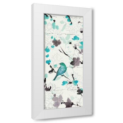 Flowing III White Modern Wood Framed Art Print by ERR, Pela