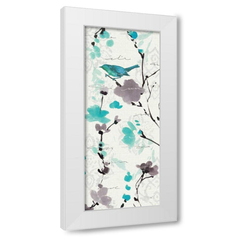 Flowing IV White Modern Wood Framed Art Print by ERR, Pela