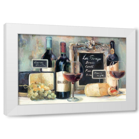 Les Fromages White Modern Wood Framed Art Print by Hageman, Marilyn