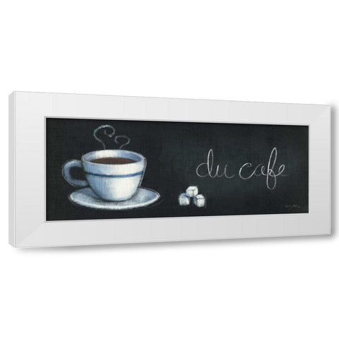 Chalkboard Menu I - Cafe White Modern Wood Framed Art Print by Adams, Emily