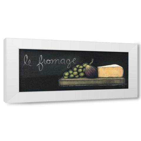 Chalkboard Menu III - Fromage White Modern Wood Framed Art Print by Adams, Emily