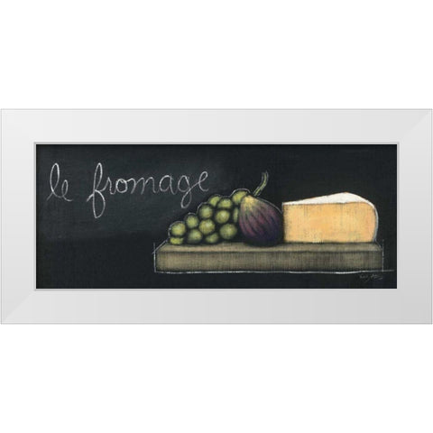 Chalkboard Menu III - Fromage White Modern Wood Framed Art Print by Adams, Emily