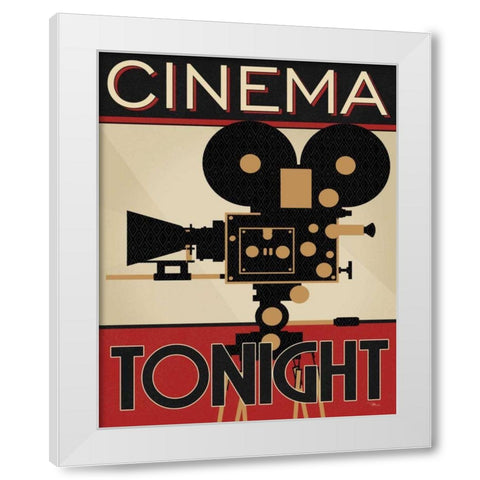 Directors Cut II White Modern Wood Framed Art Print by Pela Studio