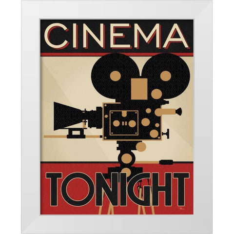 Directors Cut II White Modern Wood Framed Art Print by Pela Studio