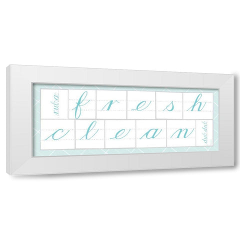 Fresh Clean Blue White Modern Wood Framed Art Print by Schlabach, Sue
