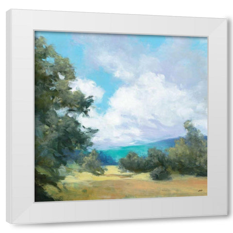 Hedgerow I White Modern Wood Framed Art Print by Purinton, Julia