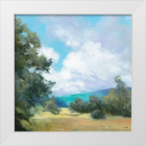 Hedgerow I White Modern Wood Framed Art Print by Purinton, Julia