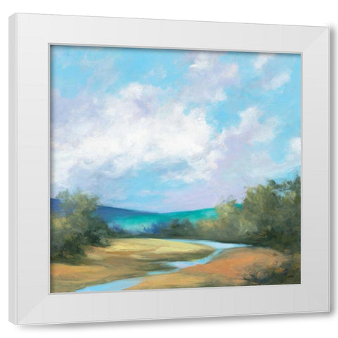 Hedgerow II White Modern Wood Framed Art Print by Purinton, Julia