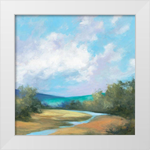 Hedgerow II White Modern Wood Framed Art Print by Purinton, Julia