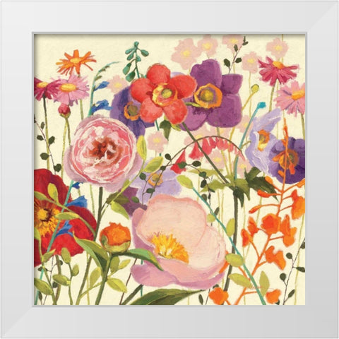 Couleur Printemps II White Modern Wood Framed Art Print by Novak, Shirley