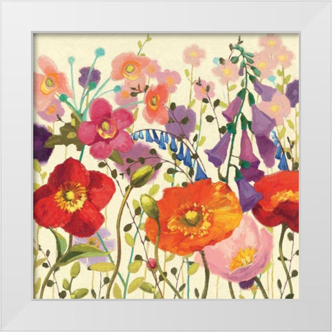 Couleur Printemps III White Modern Wood Framed Art Print by Novak, Shirley