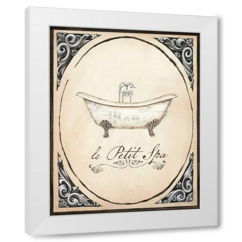 Le Petit Spa I White Modern Wood Framed Art Print by Adams, Emily