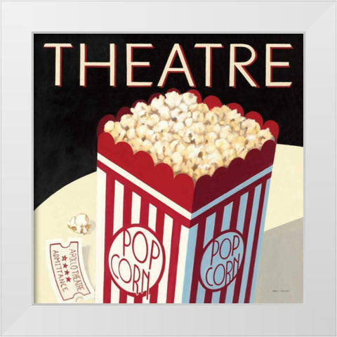 Theatre White Modern Wood Framed Art Print by Fabiano, Marco