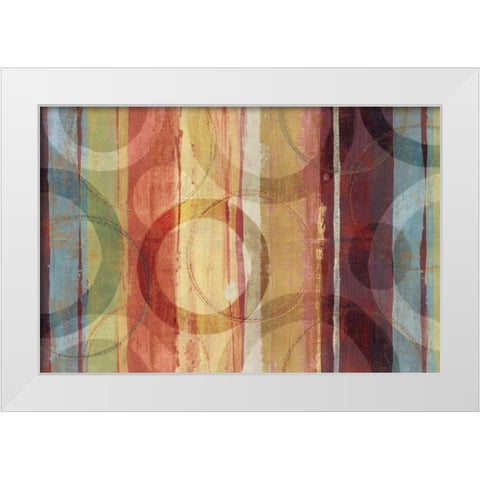 Strata White Modern Wood Framed Art Print by Wild Apple Portfolio