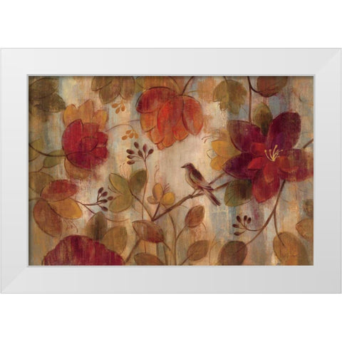 Exotic Garden White Modern Wood Framed Art Print by Vassileva, Silvia