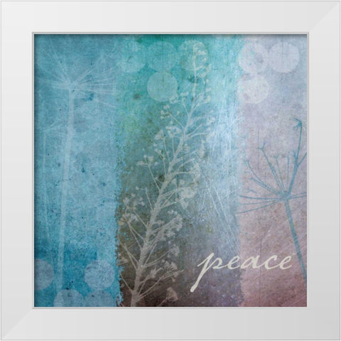 Ethereal Inspirational Square I White Modern Wood Framed Art Print by Wild Apple Portfolio