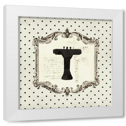 Cartouche Sink White Modern Wood Framed Art Print by Adams, Emily