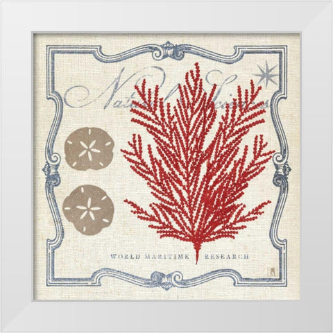 Pacific Sea Fern White Modern Wood Framed Art Print by Studio Mousseau