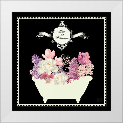 Bain du Jardin II Black White Modern Wood Framed Art Print by Mousseau, Studio