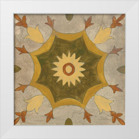Andalucia Tiles G Color White Modern Wood Framed Art Print by Vassileva, Silvia