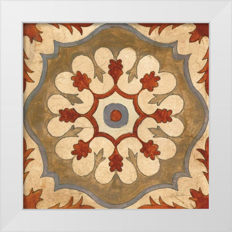 Andalucia Tiles C Color White Modern Wood Framed Art Print by Vassileva, Silvia
