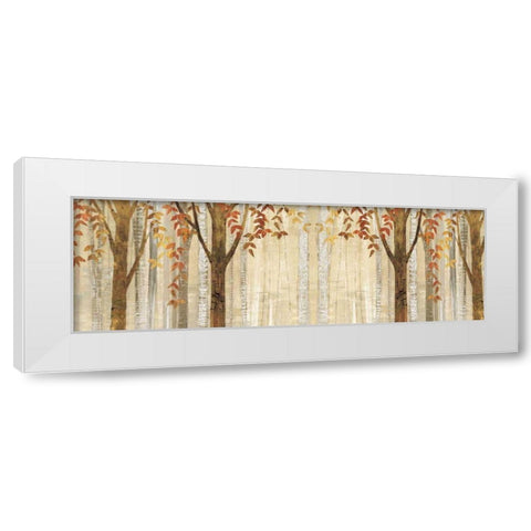 Down to the Woods Autumn Crop White Modern Wood Framed Art Print by Tillmon, Avery
