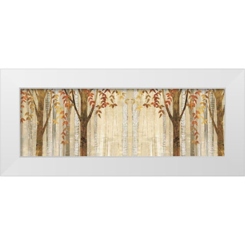 Down to the Woods Autumn Crop White Modern Wood Framed Art Print by Tillmon, Avery