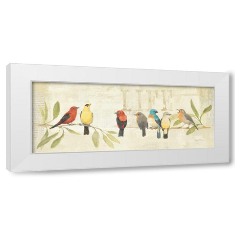 Adoration of the Magpie Panel II White Modern Wood Framed Art Print by Tillmon, Avery