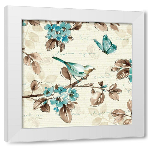 Wing Prints III White Modern Wood Framed Art Print by Pela