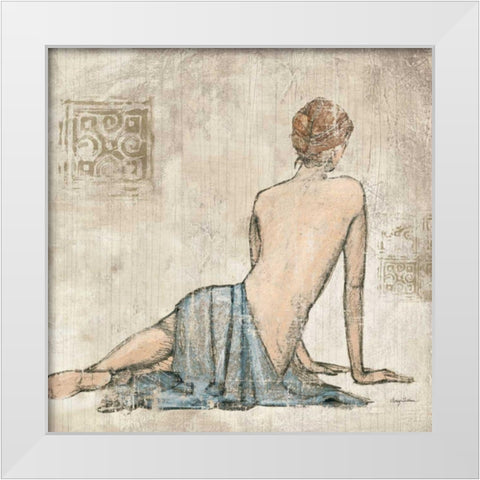 Figure Study I White Modern Wood Framed Art Print by Tillmon, Avery