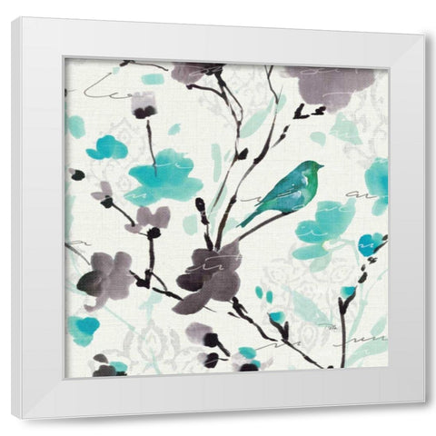 Flowing II White Modern Wood Framed Art Print by ERR, Pela
