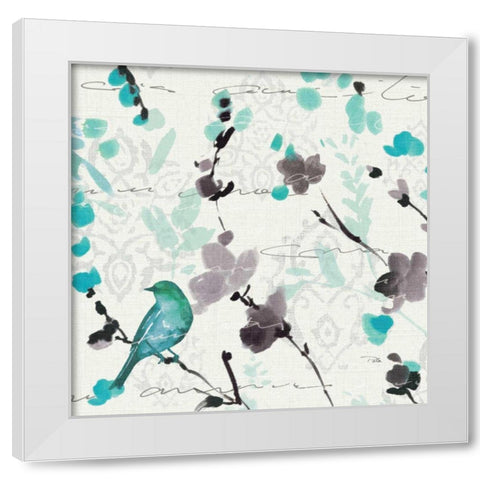 Flowing III White Modern Wood Framed Art Print by ERR, Pela