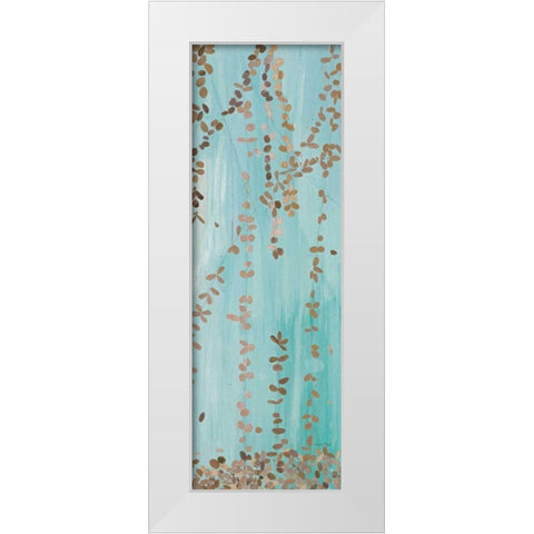 Trailing Vines II Blue White Modern Wood Framed Art Print by Boggs, Candra
