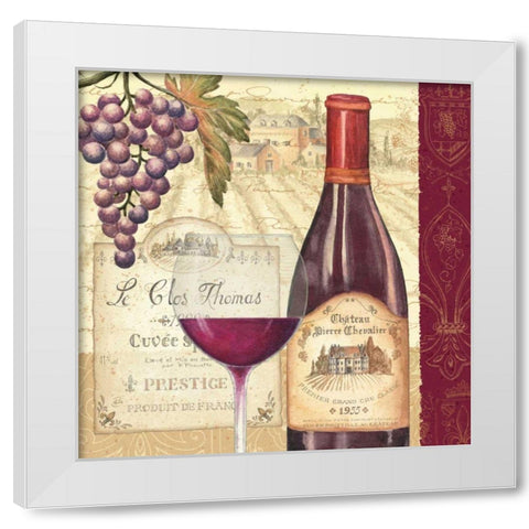 Wine Tradition II White Modern Wood Framed Art Print by Brissonnet, Daphne