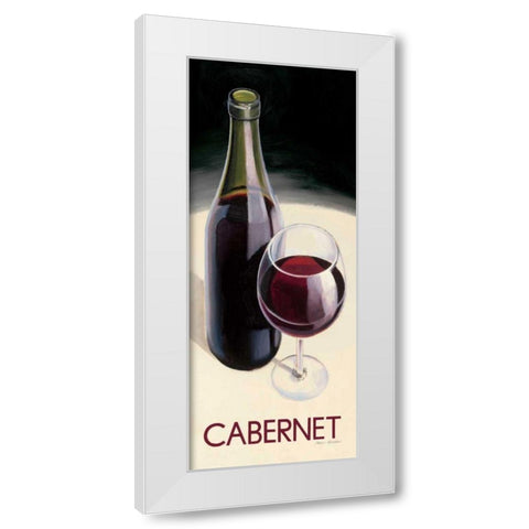 Cabernet White Modern Wood Framed Art Print by Fabiano, Marco