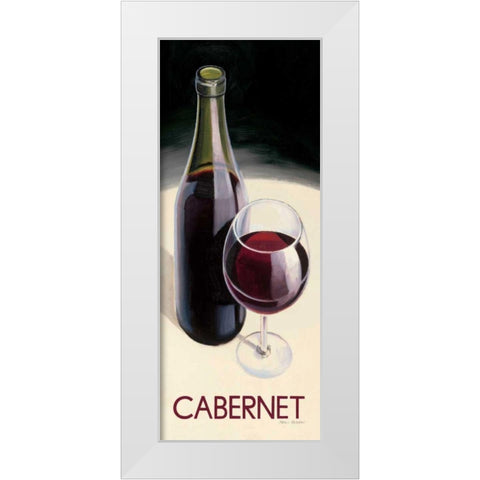 Cabernet White Modern Wood Framed Art Print by Fabiano, Marco