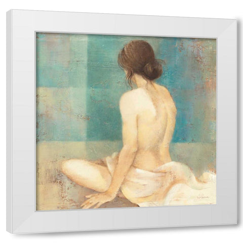 Thoughtfulness II White Modern Wood Framed Art Print by Hristova, Albena
