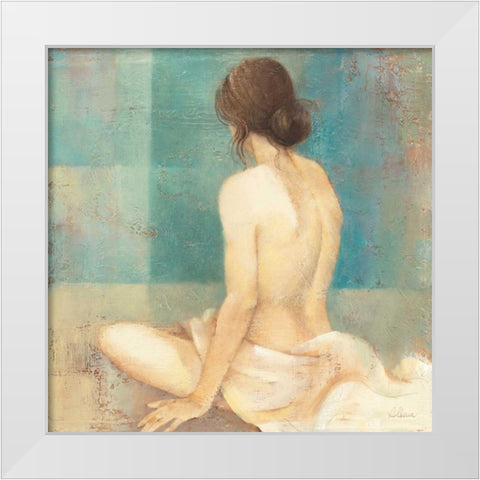 Thoughtfulness II White Modern Wood Framed Art Print by Hristova, Albena