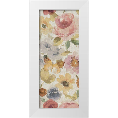 Romantic Poem V White Modern Wood Framed Art Print by ERR, Pela