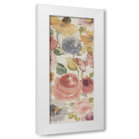 Romantic Poem VI White Modern Wood Framed Art Print by ERR, Pela