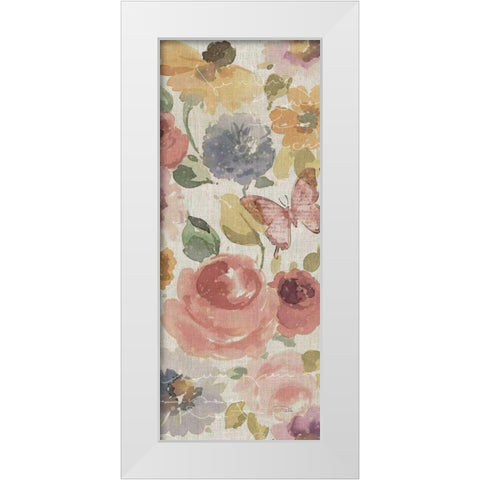 Romantic Poem VI White Modern Wood Framed Art Print by ERR, Pela