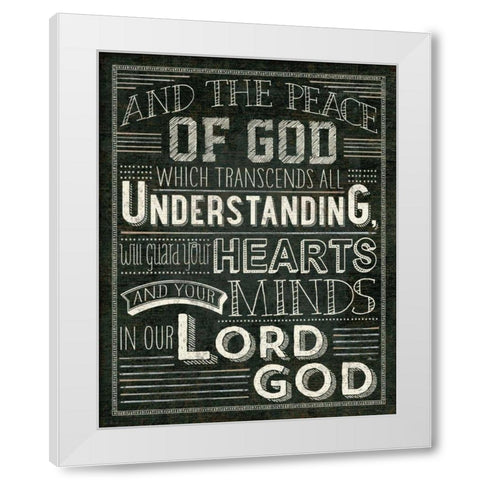Holy Words II White Modern Wood Framed Art Print by Pela Studio