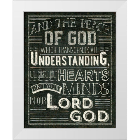 Holy Words II White Modern Wood Framed Art Print by Pela Studio