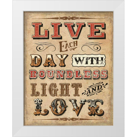 Blessed II White Modern Wood Framed Art Print by Pela Studio