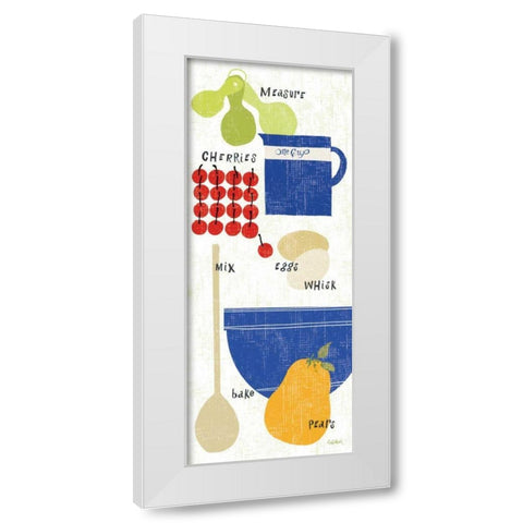 Baking It White Modern Wood Framed Art Print by Schlabach, Sue