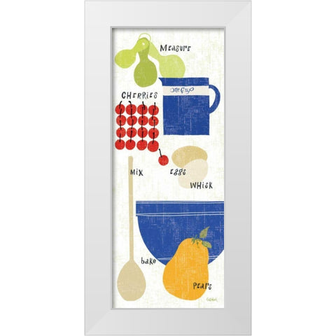 Baking It White Modern Wood Framed Art Print by Schlabach, Sue