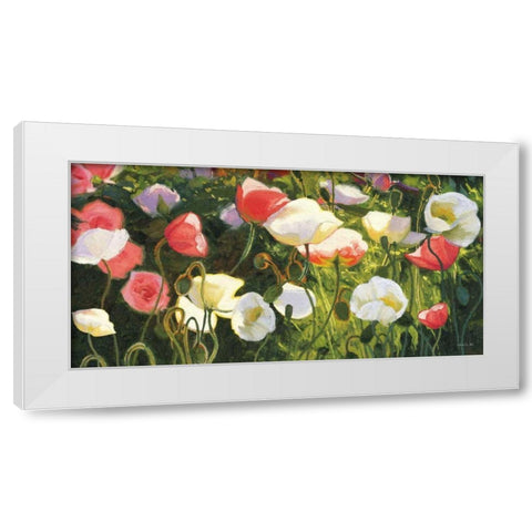 Morden s Blush White Modern Wood Framed Art Print by Novak, Shirley