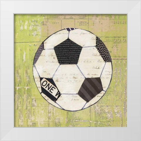 Play Ball III White Modern Wood Framed Art Print by Prahl, Courtney