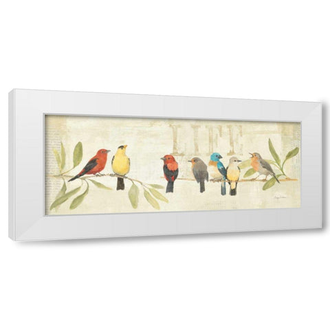 Adoration of the Magpie Panel II White Modern Wood Framed Art Print by Tillmon, Avery