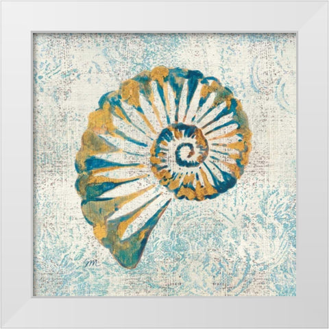 Coastal Beauty  II White Modern Wood Framed Art Print by Mousseau, Studio
